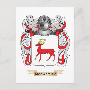 McCarthy-Wappen (Familienwappen) Postkarte