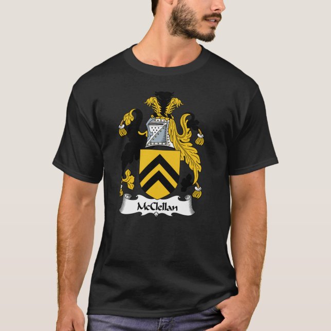 McClellan Coat of Arms McClellan Familienwappen Cl T-Shirt (Vorderseite)