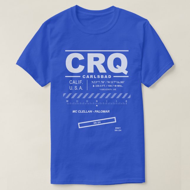 McClellan - CRQ-T - Shirt am Flughafen Palomar (Design vorne)
