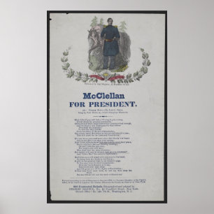 McClellan für Präsident Poster