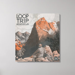 McClellan & Loop Trip Travel Poster Leinwanddruck