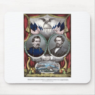 McClellan und Pendleton-Kampagnen-Plakat Mousepad