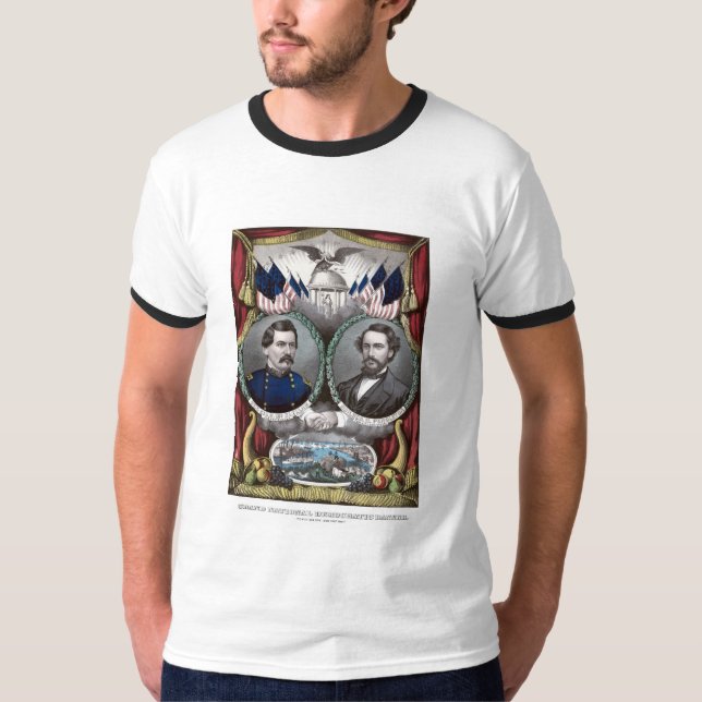 McClellan und Pendleton-Kampagnen-Plakat T-Shirt (Vorderseite)