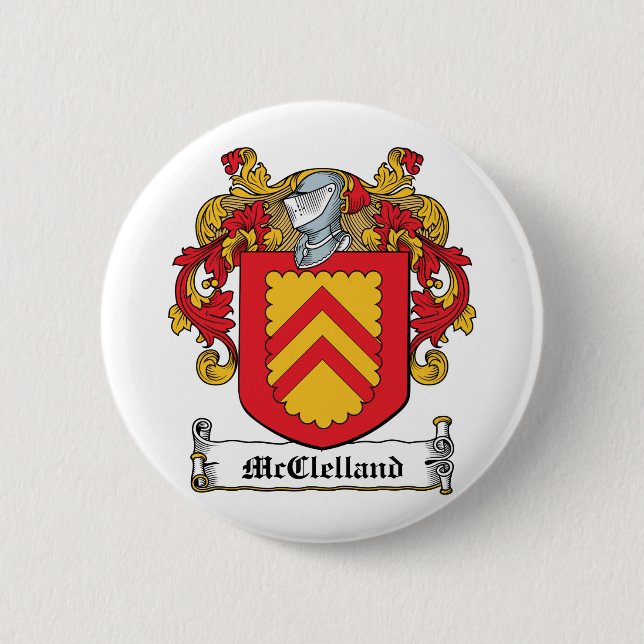 McClelland Familienwappen Button (Vorderseite)