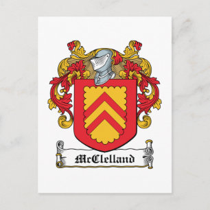 McClelland Familienwappen Postkarte