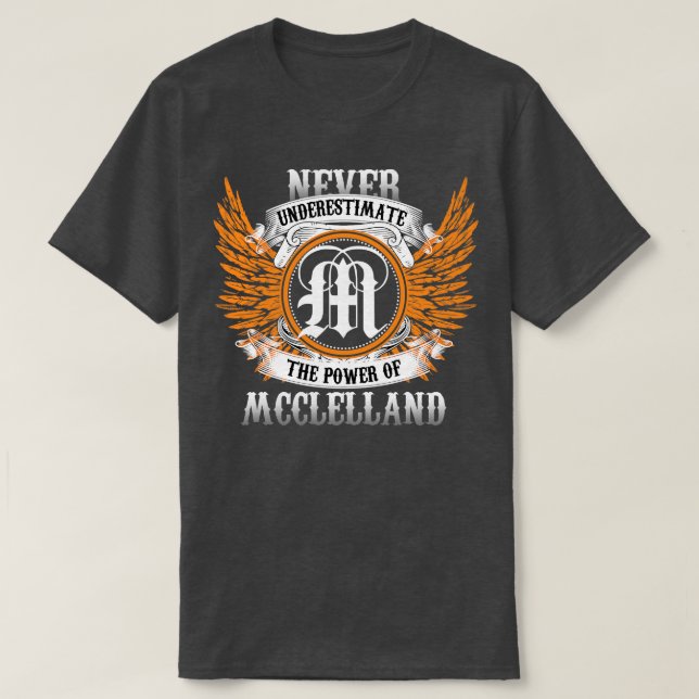 McClelland Name Shirt unterschätzt nie die Macht (Design vorne)