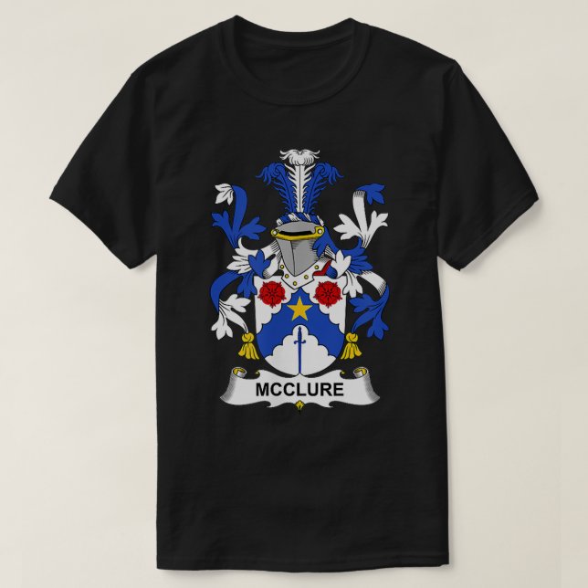 McClure Coat of Arms Familienwappen T-Shirt (Design vorne)