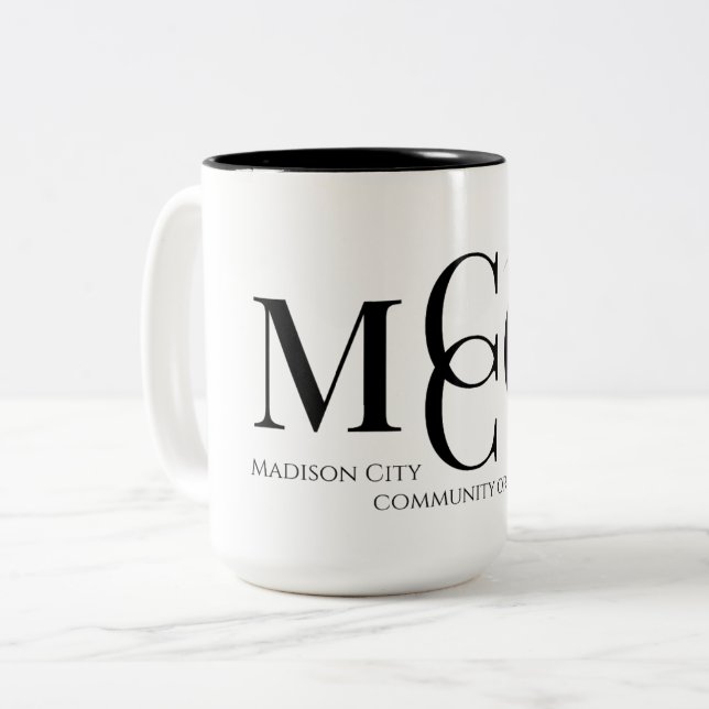 MCCO  ZWEIFARBIGE TASSE (Vorderseite Links)