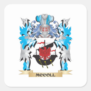 Mccoll Wappen - Familienwappen Quadratischer Aufkleber