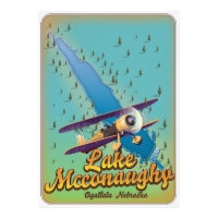 McConaughy-See Vintage-Reiseposter.