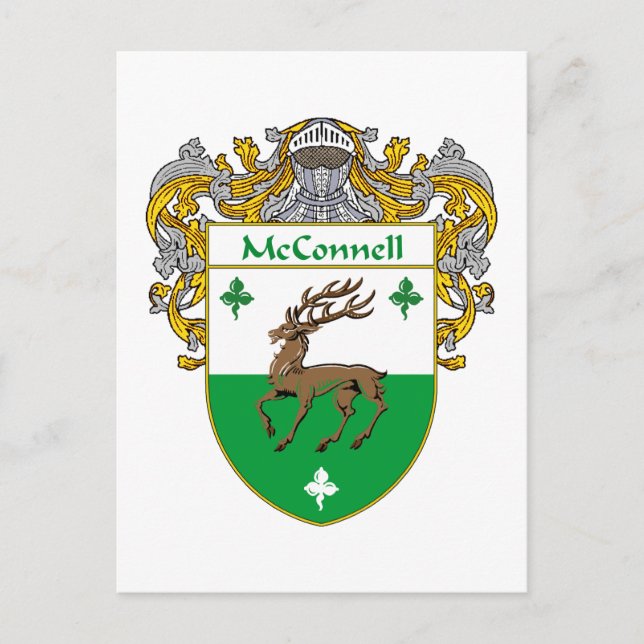 McConnell-Wappen (mantled) Postkarte (Vorderseite)
