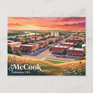 McCook, Nebraska, USA Postkarte