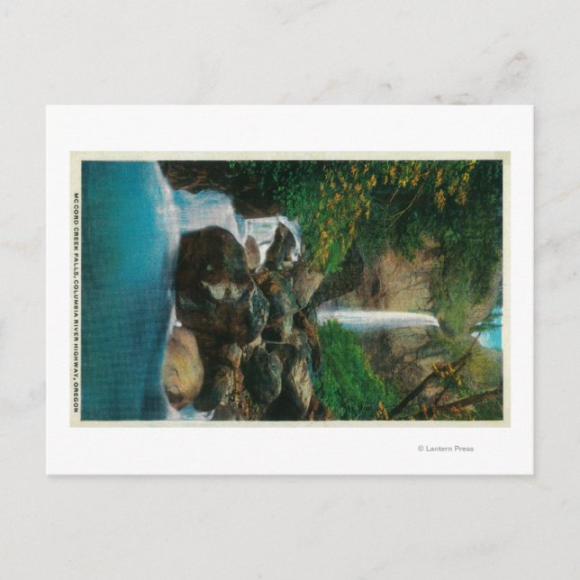 McCord Creed Falls auf dem Columbia River Postkarte (Vorderseite)