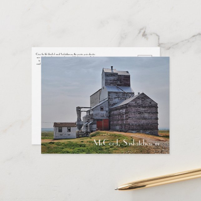 McCord Grain Elevator Post Card Postkarte (Vorderseite/Rückseite Beispiel)
