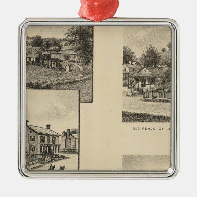 McCorkle Eigentum Silbernes Ornament (Vorne)