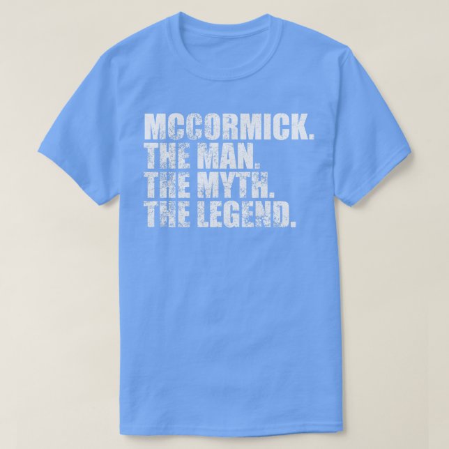 MccormickMccormick Familienname McCormick Nachname T-Shirt (Design vorne)