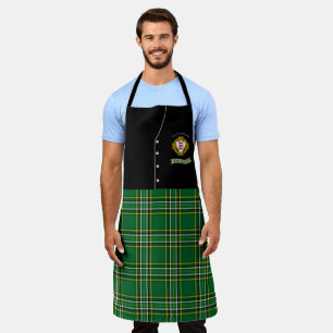 McCoughlan Irish Shield/Tartan Personalisiert Kilt Schürze