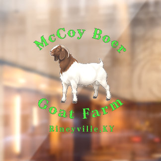 McCoy Boer Goat Farm Fensteraufkleber