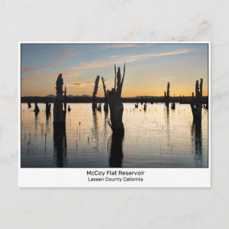 McCoy Flat Reservoir Lassen County Kalifornien Postkarte