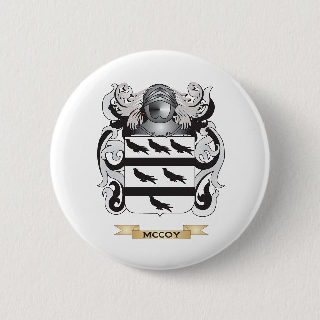McCoy-Wappen (Familienwappen) Button (Vorderseite)