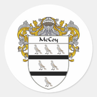 McCoy-Wappen (mantled) Runder Aufkleber
