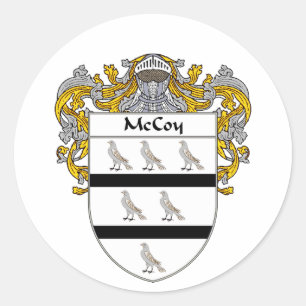 McCoy-Wappen (überzogen) Runder Aufkleber