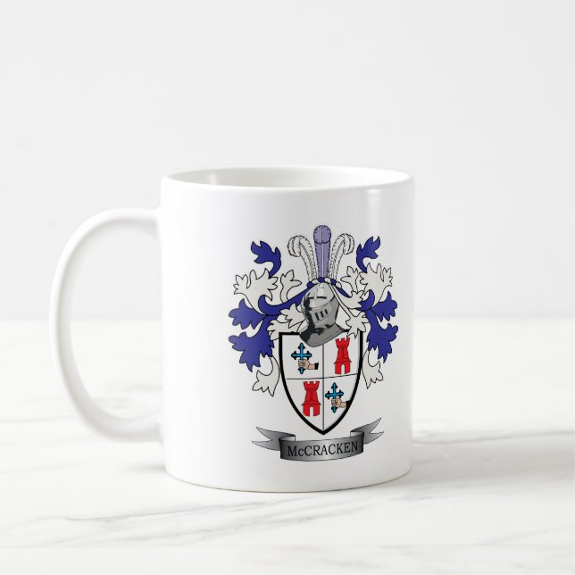 McCracken Familienwappen-Wappen Kaffeetasse (Links)