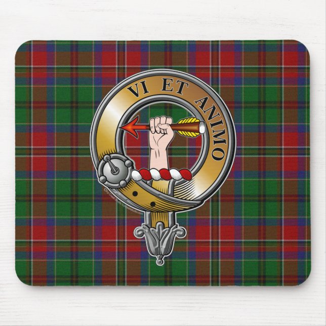 McCulloch Tartan & Abzeichen Mousepad (Vorne)