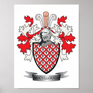 McCullough Familienwappen-Wappen Poster