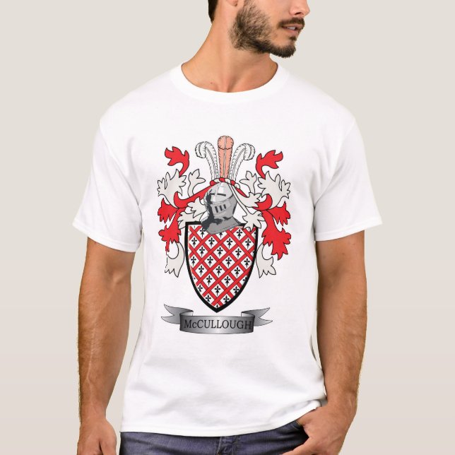 McCullough Familienwappen-Wappen T-Shirt (Vorderseite)