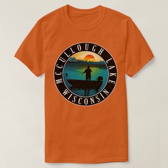 McCullough Lake Wisconsin Canoeing T-Shirt (Design vorne)