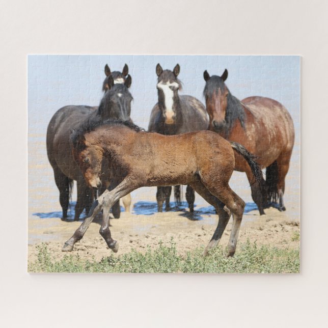 McCullough Peaks Running Foal Puzzle (Horizontal)