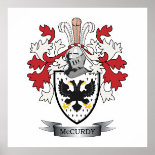 McCurdy Familienwappen-Wappen Poster