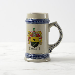 McCurdy Wappen Stein Bierglas