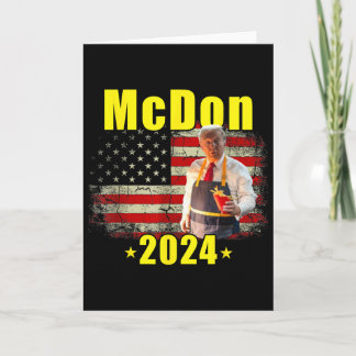 Mcdon 2024 Lustig Donald Trump Pommes Frites Koche Karte