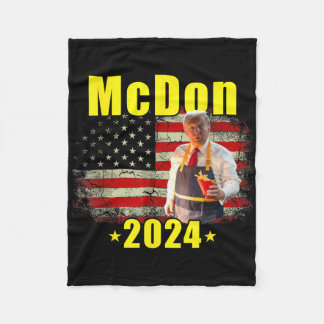 Mcdon Lustig Donald Trump Pommes Frites Kochen Fri Fleecedecke