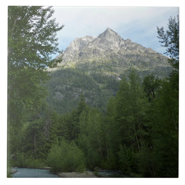 McDonald Creek im Glacier-Nationalpark Fliese (Vorderseite)