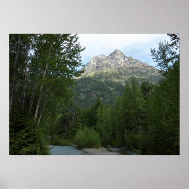 McDonald Creek im Glacier-Nationalpark Poster (Vorne)