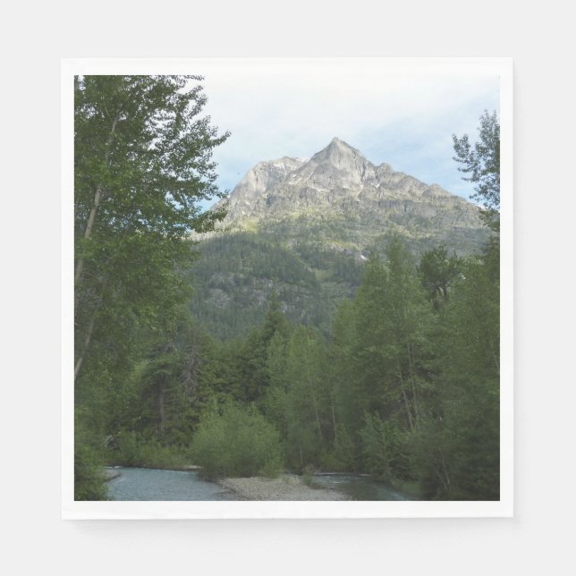 McDonald Creek im Glacier-Nationalpark Serviette (Vorderseite)