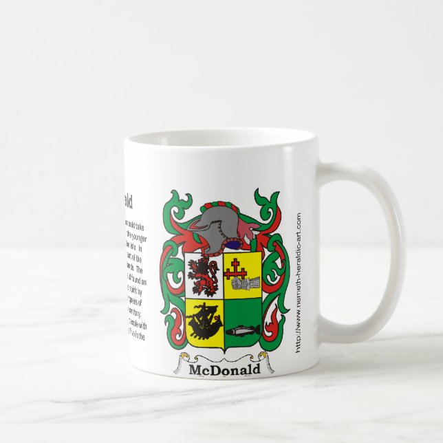 McDonald-Familienwappen auf einer Tasse (Rechts)