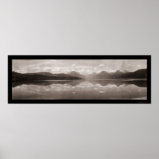 McDonald Glacier-Foto 1915 Poster (Vorne)