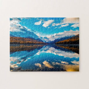 McDonald Glacier Park Montana Lake. Puzzle