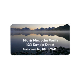 McDonald Lake bei Sunrise II Adressaufkleber