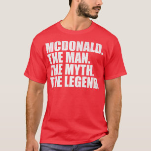 Mcdonald McMcDonald Familienname McDonald Nachname T-Shirt