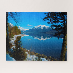 McDonald Mount Vaught Montana Lake. Puzzle