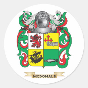 McDonald-(Schiefer)-Wappen (Familienwappen) Runder Aufkleber