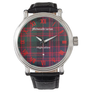 Mcdonald-Tartan-Uhr Armbanduhr