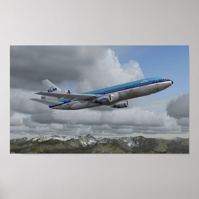 McDonnell Douglas DC-10 KLM Royal Dutch Airlines Poster (Vorne)