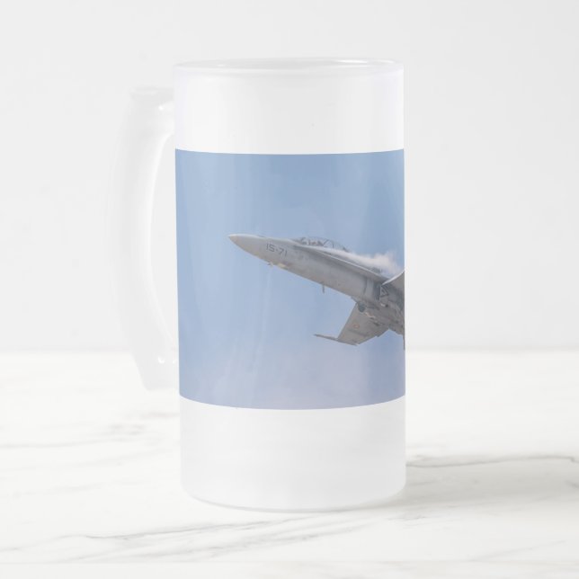 McDonnell Douglas F/A-18 Hornet Mattglas Bierglas (Vorderseite Links)