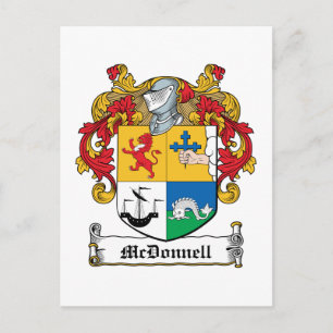 McDonnell-Familienwappen Postkarte
